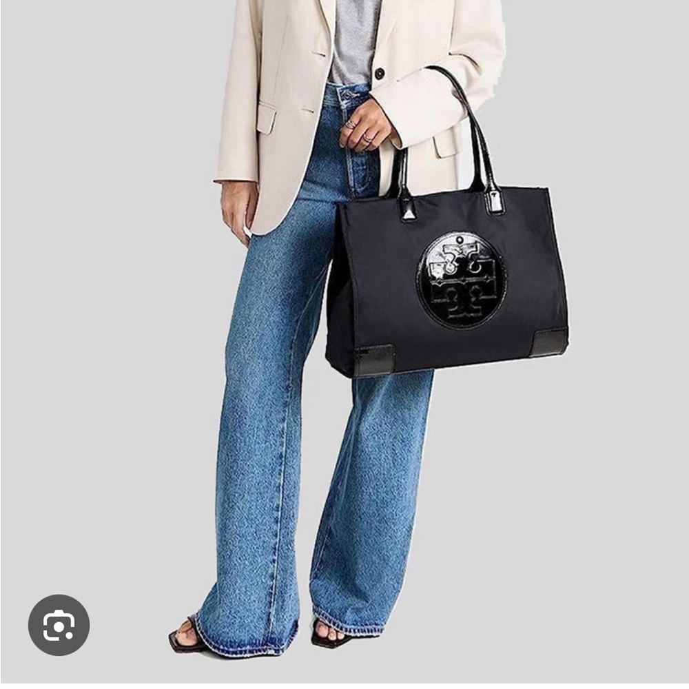 Tory Burch Black Patent Tote